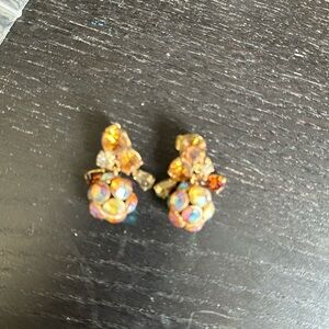 j. crew earrings aurora borealis excellent used condition